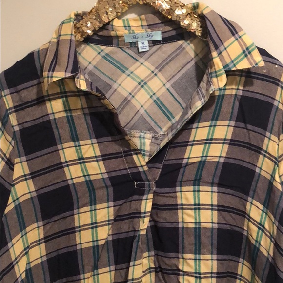 plaid blouse - Picture 2 of 6